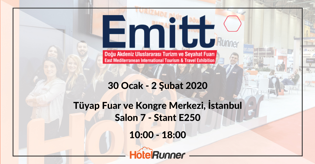 At EMITT 2020, digital transformation will begin at the HotelRunner stand!