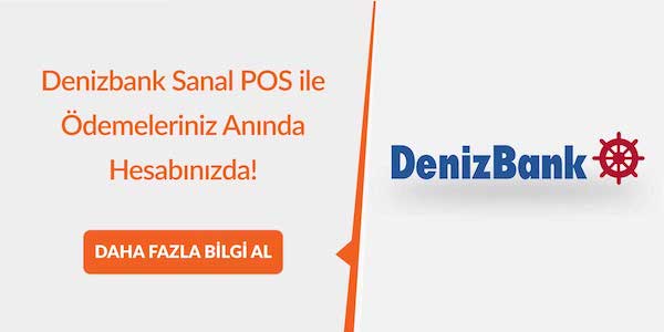 Ödemelerinizi hızlı ve güvenli bir şekilde alabilmeniz için DenizBank Sanal POS Entegrasyonu hizmetinizde!