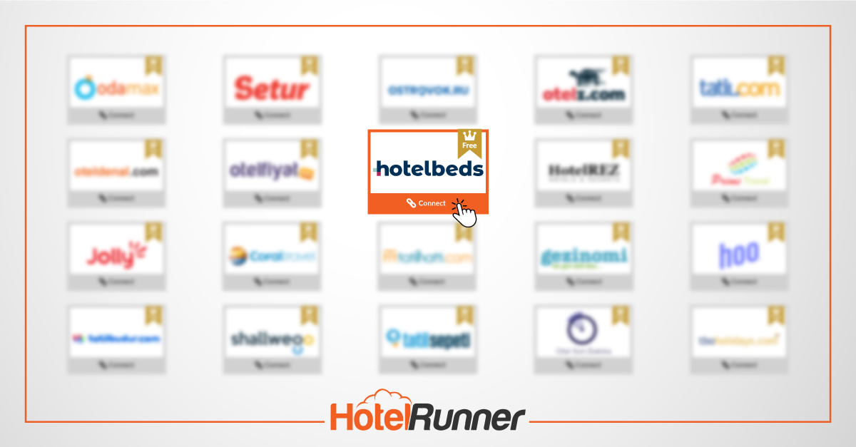 Hotelbeds artık HotelRunner’da Ücretsiz Kanallar arasında!