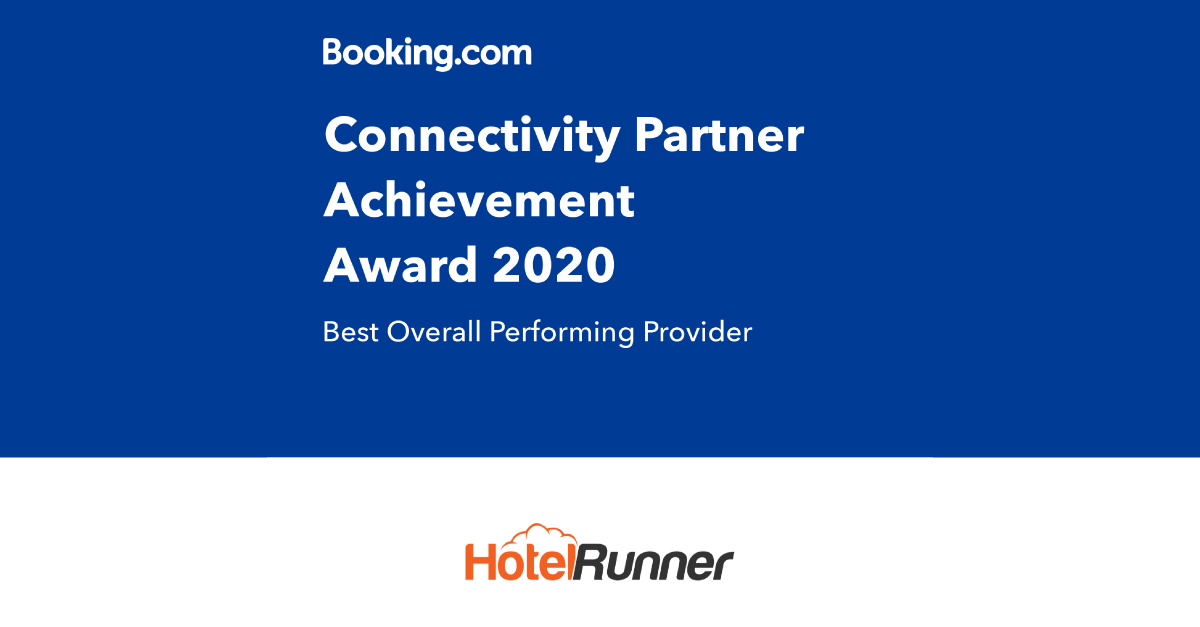 HotelRunner Selected as “Best Overall Performing Provider” by Booking.com