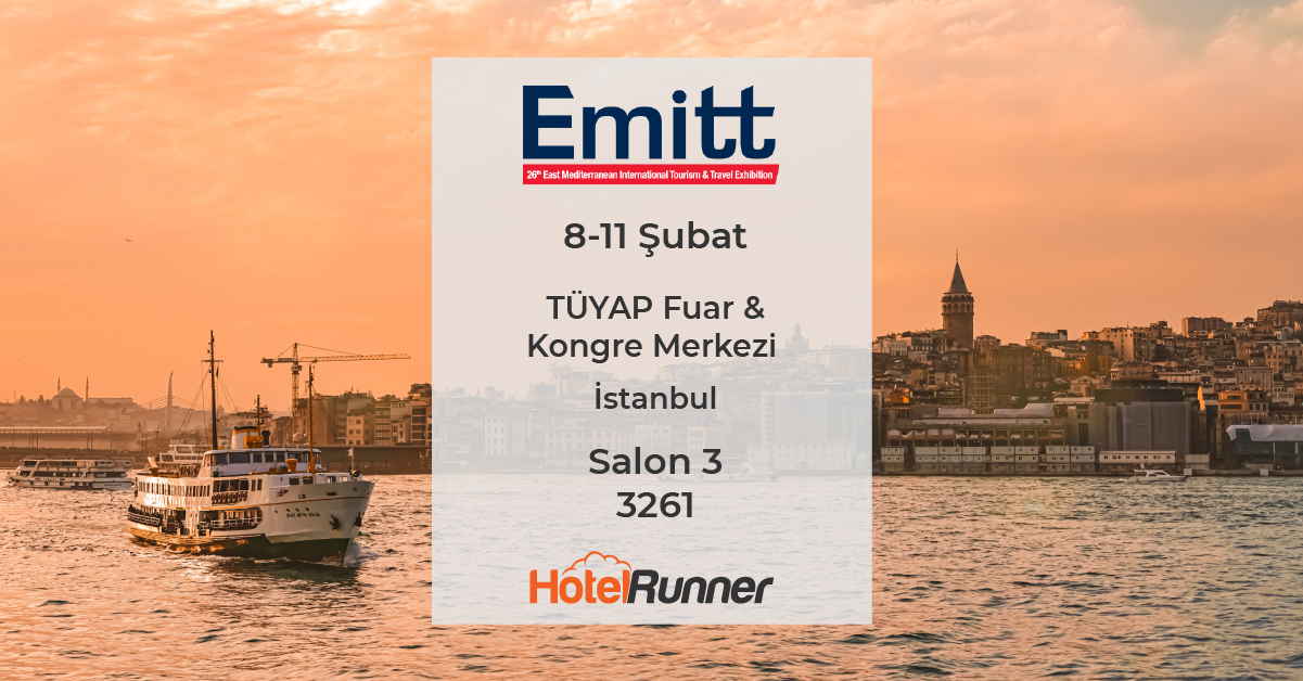 HotelRunner, 26. Doğu Akdeniz Uluslararası Turizm ve Seyahat Fuarı’na (EMITT) katılıyor