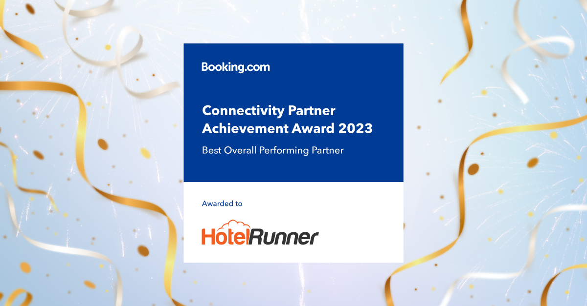 HotelRunner Crowned Booking.com’s Best Overall Performing Partner