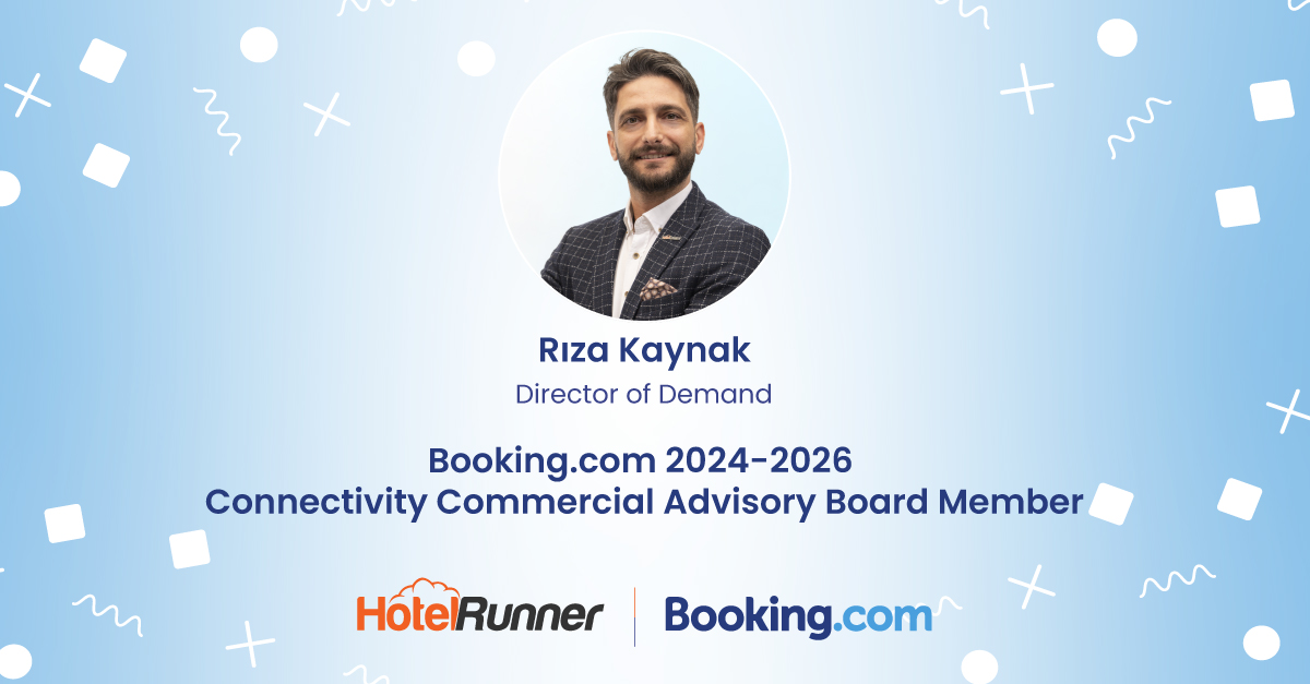 HotelRunner joins the Booking.com 2024-2026 Connectivity Commercial Advisory Board